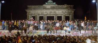 Milhares de berlinenses tomaram o Muro em 9 de novembro de 1989