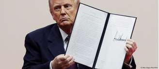 Trump assinou decretos que impactam o Brasil, como a saída dos EUA do Acordo de Paris