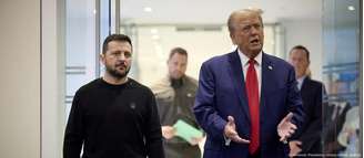 Eleições na Ucrânia podem ser parte de um plano mediado pelos EUA para acabar com a guerra; na foto, Zelenski e Trump durante encontro em setembro de 2024