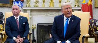 Aparentando certo desconforto, rei Abdullah 2 não apoiou nem se opôs explicitamente ao plano de Trump para Gaza