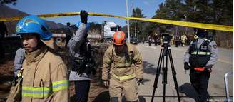 Bombas de 225 quilos lançadas pelos caças KF-16 danificaram três casas e uma igreja em Pocheon