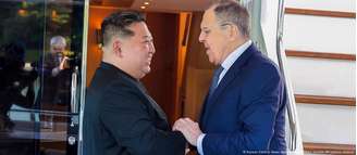 Kim se reuniu com Lavrov na cidade portuária de Wonsan, no leste da Coreia do Norte