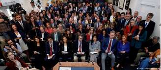 Jornalistas são frequentemente acusados de mentirem na cobertura da Casa Branca durante o governo Trump