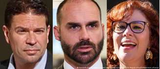 Alexandre Ramagem, Eduardo Bolsonaro e Carla Zambelli estão fora do Brasil há meses