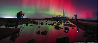 Cor das luzes das auroras polares depende da intensidade da atividade solar