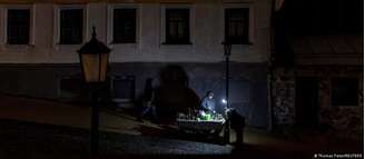 Rua de Kiev sem energia