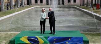 Lula e Ursula von der Leyen, presidente da Comissão Europeia, se encontraram no Rio de Janeiro na semana passada.