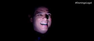 Celso Portiolli brincou com estúdio no escuro