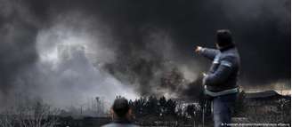 Explosões em instalações petrolíferas causam nuvens de fumaça tóxica e chuva negra no Irã