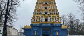 Templo hindu Sri-Ganesha está localizado no bairro de Neukölln, na capital Berlim