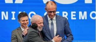 Lula e Merz participaram da abertura do estante brasileiro na Feira Industrial de Hannover