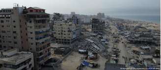 Vista aérea da Cidade de Gaza em novembro de 2025