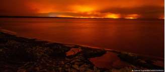 Incêndios florestais sem precedentes na França e na Espanha cobriram cidades de fumaça