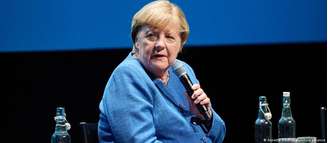 Merkel durante evento em Berlim