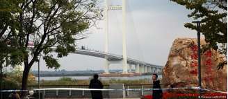 Kim Jong-un esteve na cidade de Dandong, no lado chinês da fronteira