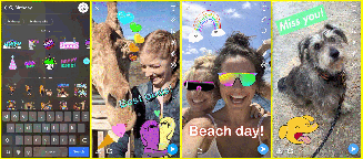 Snapchat recebe novo recurso de envio de figurinhas em GIF (Imagem: Snapchat)