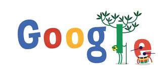 Novo doodle possui árvore dançante e tambor sendo tocado