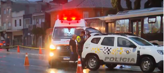 Área onde ocorreu o atropelamento foi isolada para perícia