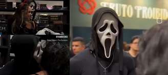 Homem mascara de 'ghostface' chegou a beijar jovem no estande da editora Fruto Proibido na Bienal do Livro de SP 2026.