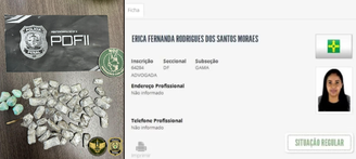 Erica Fernanda Rodrigues dos Santos, de 31 anos, foi identificada como a advogada presa ao tentar entrar no presídio da Papuda com drogas escondidas nas partes íntimas 