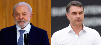Presidente Lula e o senador Flávio Bolsonaro apareceram à frente das pesquisas de intenção de voto nos últimos meses