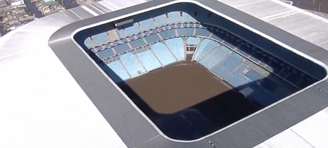 Arena do Grêmio permanece submersa após 12 dias de enchentes em Porto Alegre