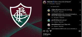 Ex-jogador expressou sua 'alegria' com a demissão de Mano Menezes em publicação oficial do clube carioca no Instagram.