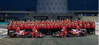 Foto de família da Ferrari em Abu Dhabi: muitos ferimentos e um ano cheio de problemas