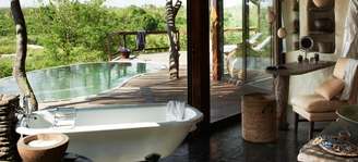 <p>O Singita Kruger National Park fica na África do Sul e é o 3º melhor hotel do mundo</p>