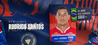 Rodrigo Santos é anunciado pelo Fortaleza. 
