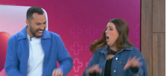 Tati Machado e Gil do Vigor dançam Backstreet Boys