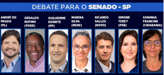 Debate para senador em São Paulo