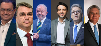Os candidatos Augusto Cury (Avante), Flávio Bolsonaro (PL), Lula (PT), Renan Santos (Missão), Romeu Zema (Novo) e Ronaldo Caiado (PSD) tiveram as propostas mais citadas pelos especialistas