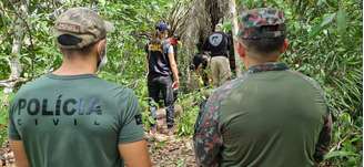 Autoridades fazem perícia em local onde serpente foi encontrada morta em Bonito (MS)