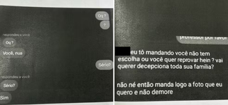 Professor é investigado por pedir fotos de aluna nua