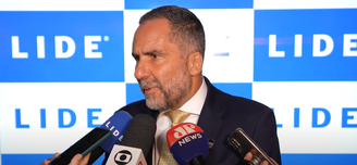 Mario Sarrubbo durante coletiva no seminário de segurança pública realizado pela Casa Lide nesta terça-feira, 16