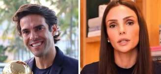 O ex-jogador de futebol Kaká e Carol Celico 