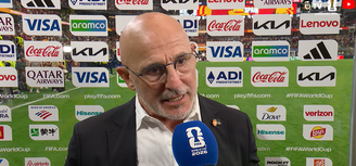 Luis de la Fuente em coletiva após classificação para a final da Copa de 2026.