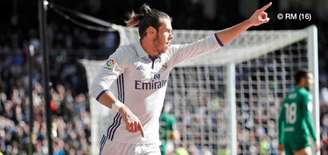 Bale chegou a cinco gols no Espanhol, igualando o companheiro Cristiano Ronaldo (Foto: Divulgação / Real Madrid)