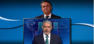 Bolsonaro reclamou da cobertura dos atos de 7 de setembro no ‘Jornal Nacional’, comandado por Bonner