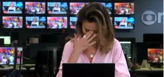 Natuza Nery após descuido durante jornal