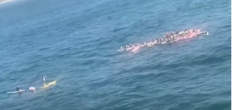 Bombeiros resgatam mais de 70 praticantes de stand up paddle após ventania no RJ