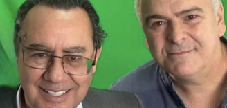Augusto Cury e o ex-deputado federal Júlio Delgado 