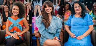 Alana Cabral, Isis Valverde e Célia Alves, convidadas do 'Altas Horas' de hoje, em homenagem ao Dia Internacional da Mulher.