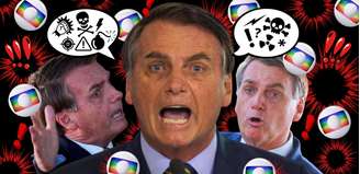 Sem papas na língua, Bolsonaro vocifera contra a Globo quase diariamente 