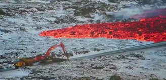 Vulcão entra em erupção pela terceira vez na Islândia desde dezembro