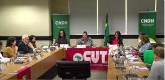 Reunião da CNDH em Brasília que decidiu pela reabertura do caso Rubens Paiva