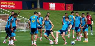 Seleção da Espanha treina nos Estados Unidos