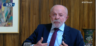 Lula durante entrevista ao SBT