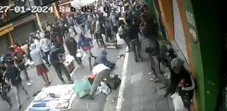 Vídeo mostra momento em que loja é saqueada na região da Cracolândia: 'Assustador'